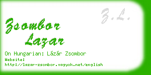 zsombor lazar business card
